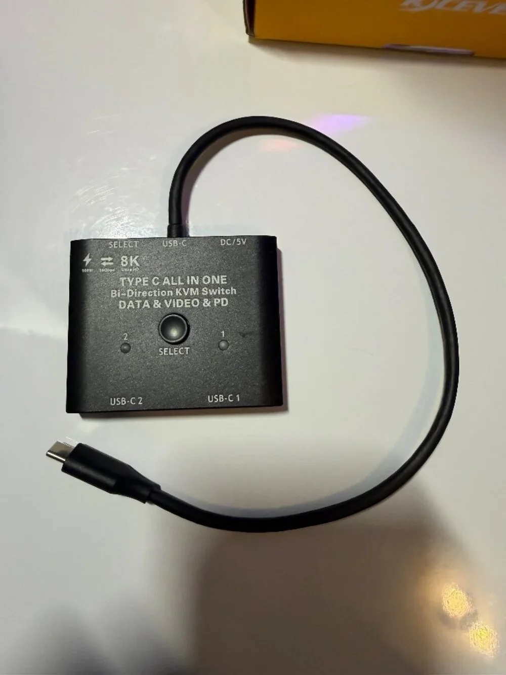 USB C Switch,Bi-Directional USB C Switcher 2 Laptops,USB Type C KVM Switch